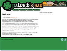 Tablet Screenshot of patricksbar.com